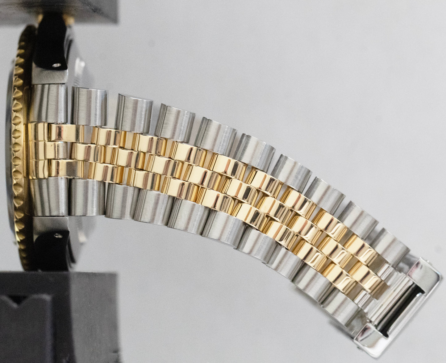 Rolex GMT-Master II BLACK Yellow Gold Stainless Steel JUBILEE 40mm Watch 16713