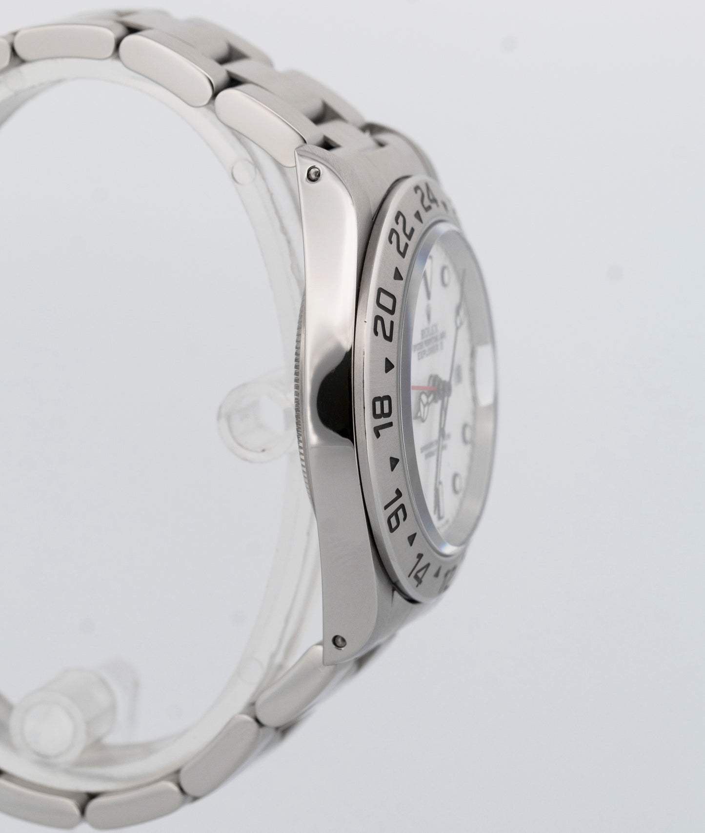 PAPERS Rolex Explorer II WHITE Stainless Steel 40mm 16570 Oyster GMT Watch BOX