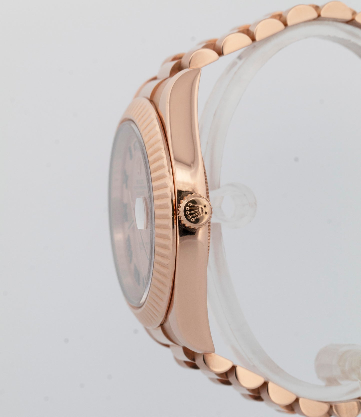 Rolex Day-Date II 41mm President Pink Concentric Roman 18K Rose Gold 218235 BOX