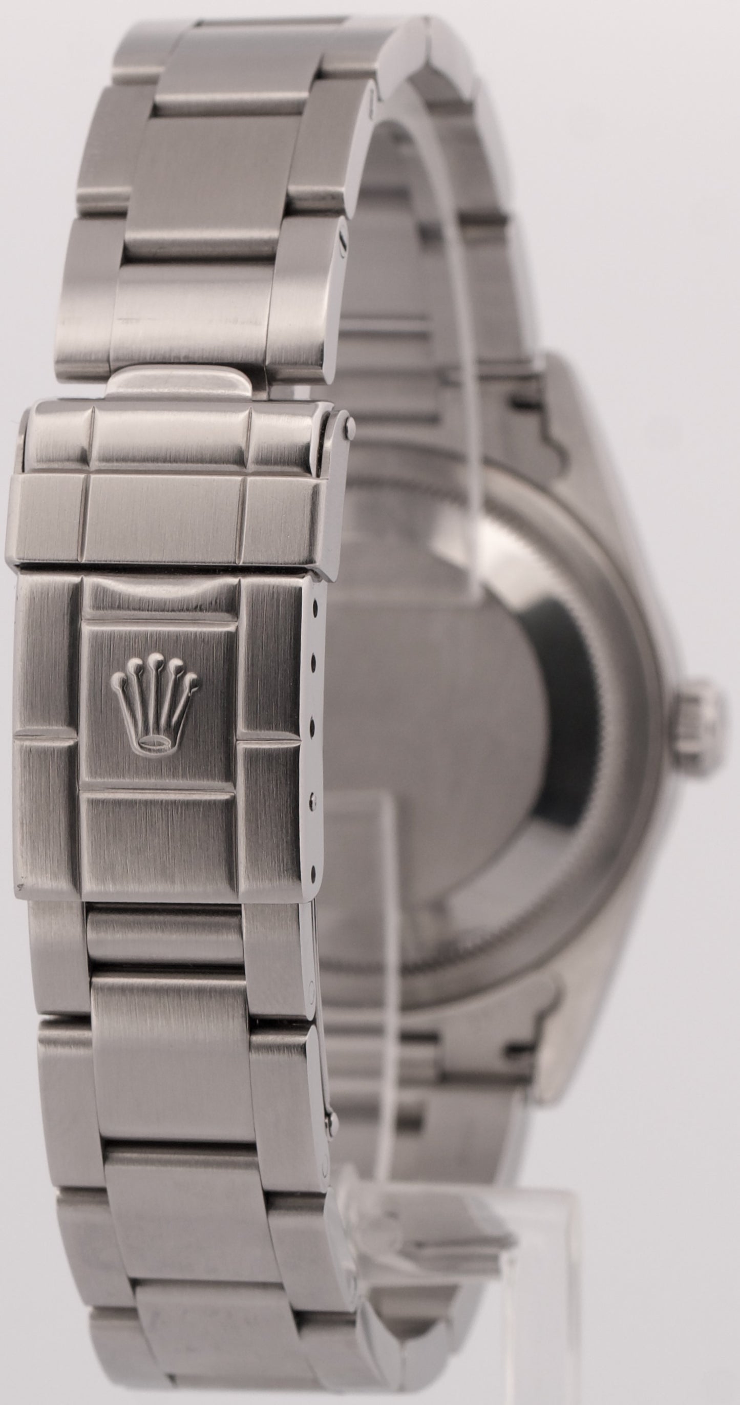 Rolex Explorer I BLACK 36mm 3-6-9 Stainless Steel Automatic NO-HOLES Watch 14270