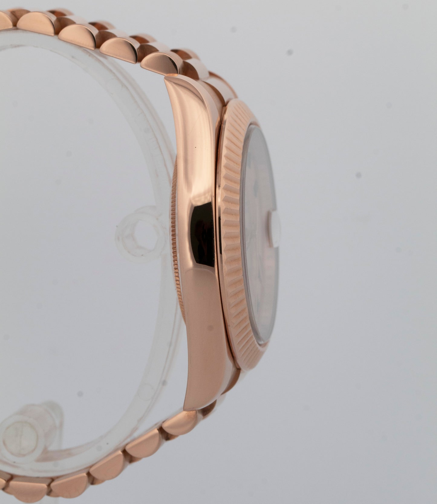 Rolex Day-Date II 41mm President Pink Concentric Roman 18K Rose Gold 218235 BOX