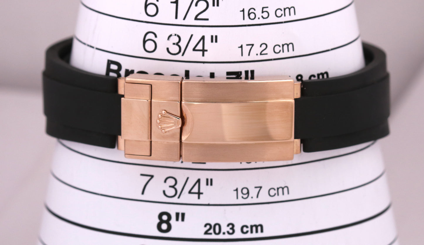 Rolex Daytona Cosmograph 18k Rose Gold IVORY 40mm Oysterflex Ceramic 116515 BOX