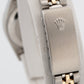 Ladies Rolex DateJust 26mm White TIFFANY 18K Gold Steel JUBILEE Fluted 69173