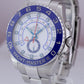 Rolex Yacht-Master II 44mm Stainless White Blue Ceramic PAPERS Watch 116680 B+P