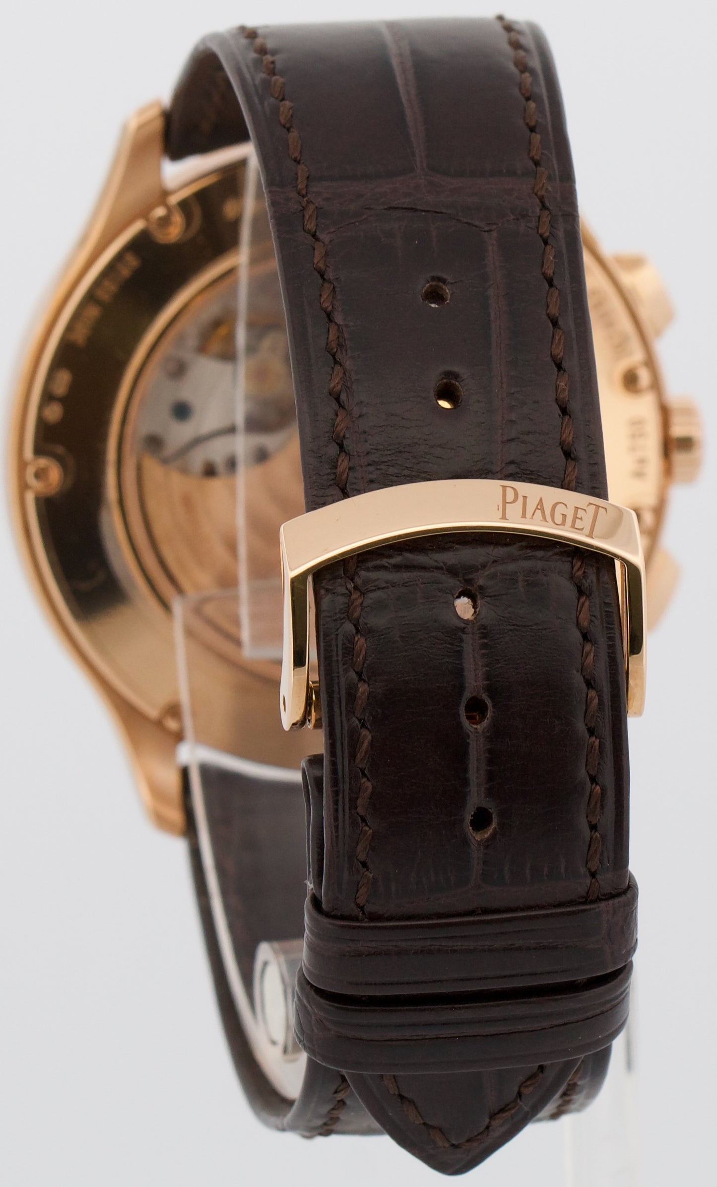 Piaget Governeur SILVER GUILLOCHE 18K Rose Gold 43mm Automatic Watch G0A37112