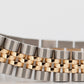 Ladies Rolex DateJust 26mm White TIFFANY 18K Gold Steel JUBILEE Fluted 69173