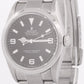 PAPERS Rolex Explorer I Black 36mm 3-6-9 Stainless Steel Oyster MK1 114270 BOX
