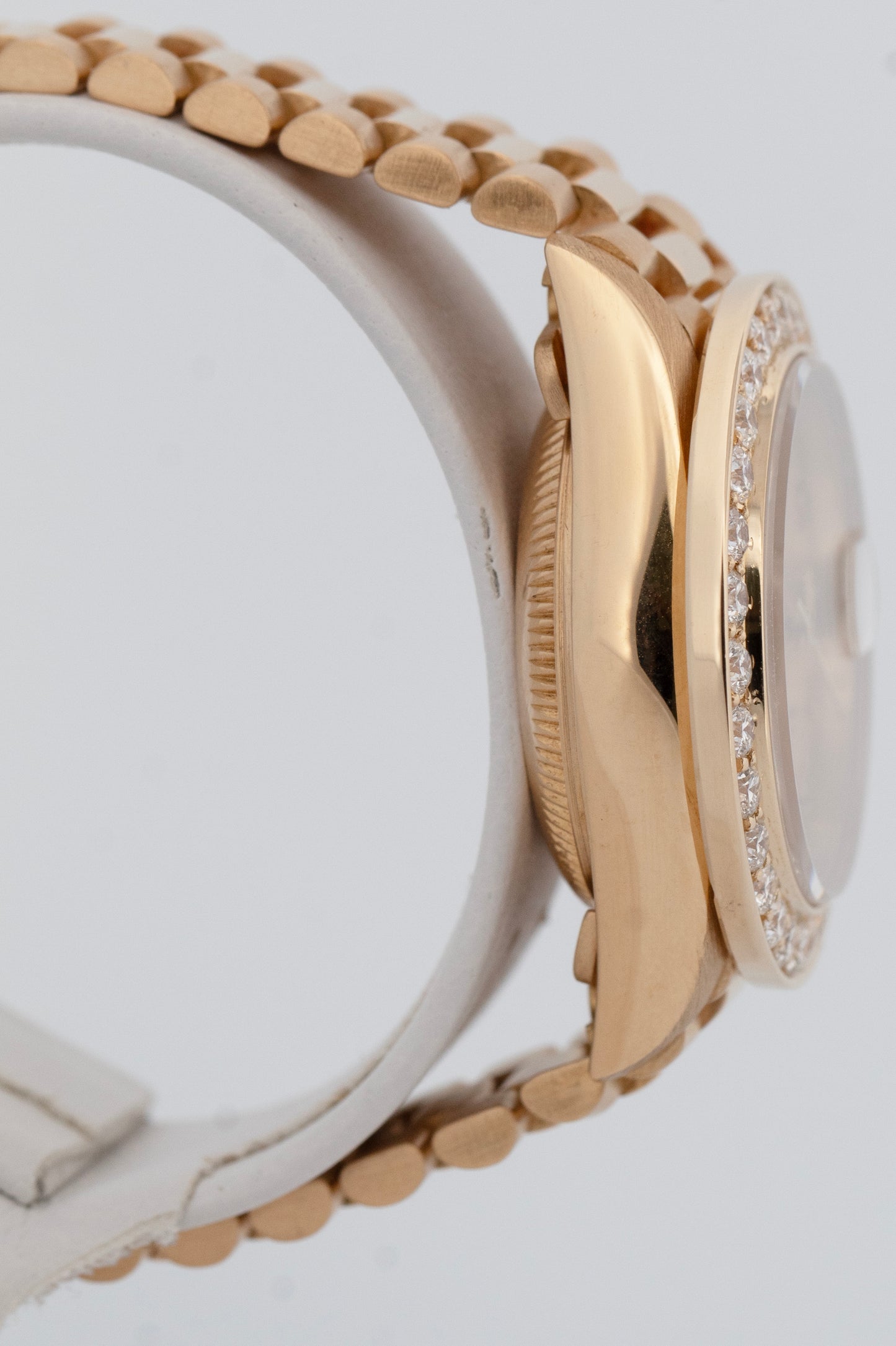 Rolex DateJust President 26mm Champagne DIAMOND BEZEL 18K Yellow Gold 69178 BOX