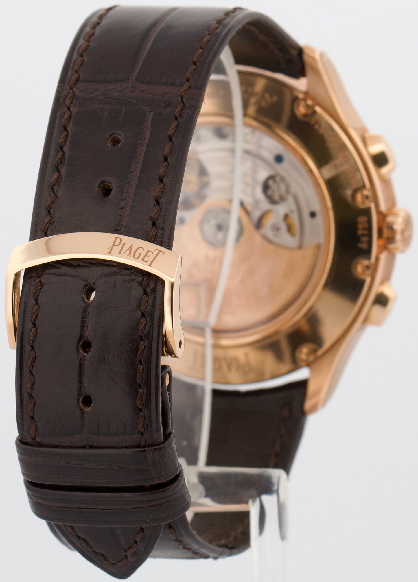 Piaget Governeur SILVER GUILLOCHE 18K Rose Gold 43mm Automatic Watch G0A37112