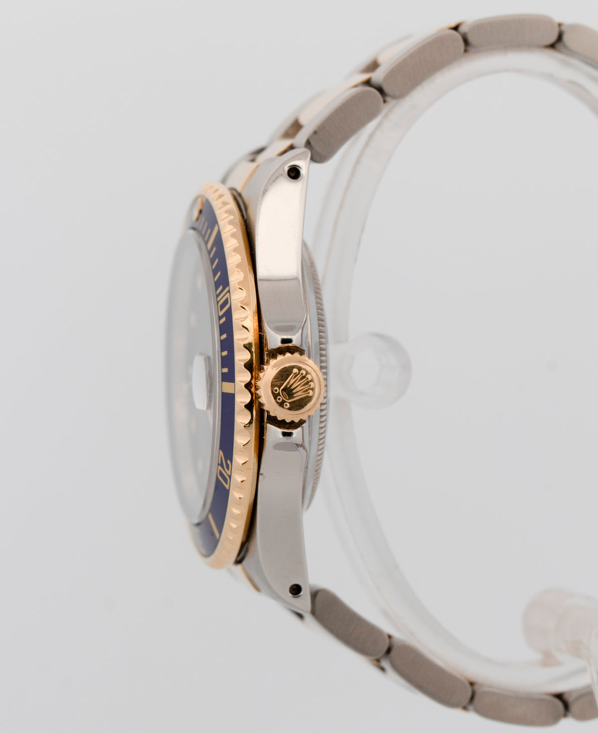Rolex Submariner Date 16803 Blue Two-Tone 18K Yellow Gold Steel 40mm Watch