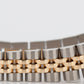Ladies Rolex DateJust 26mm White TIFFANY 18K Gold Steel JUBILEE Fluted 69173