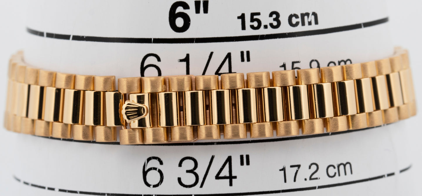 Rolex DateJust President 69178 Champagne 18K Yellow Gold 26mm Watch