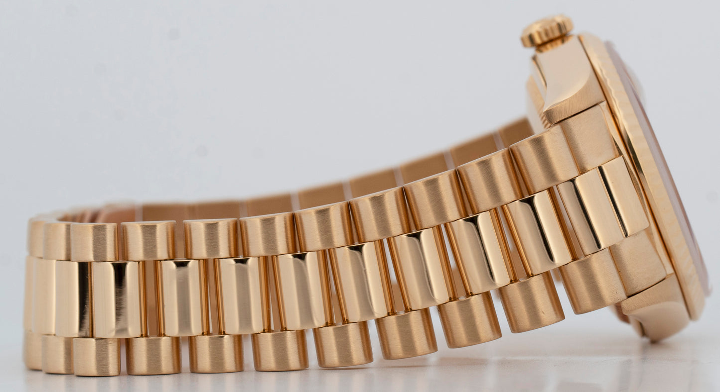 PAPERS Rolex Day-Date President 36mm Champagne 18K Gold Watch 18238 BOX