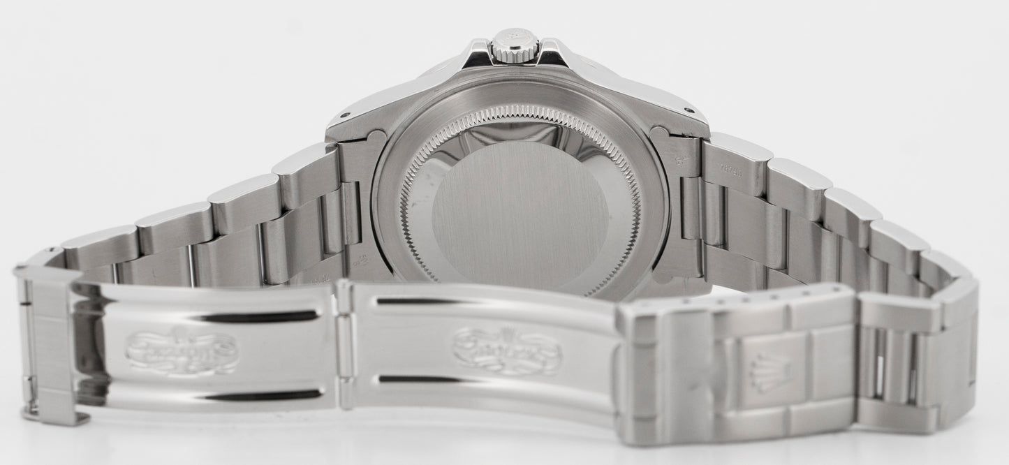 PAPERS Rolex Explorer II WHITE Stainless Steel 40mm 16570 Oyster GMT Watch BOX