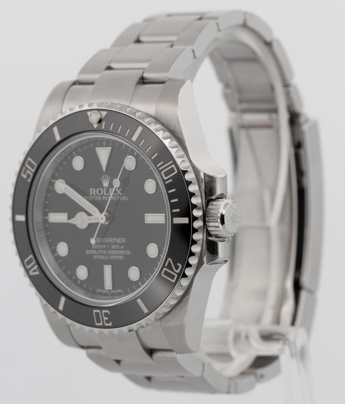 2017 Rolex Submariner No-Date 114060 LN Black Steel 40mm Watch Box Papers