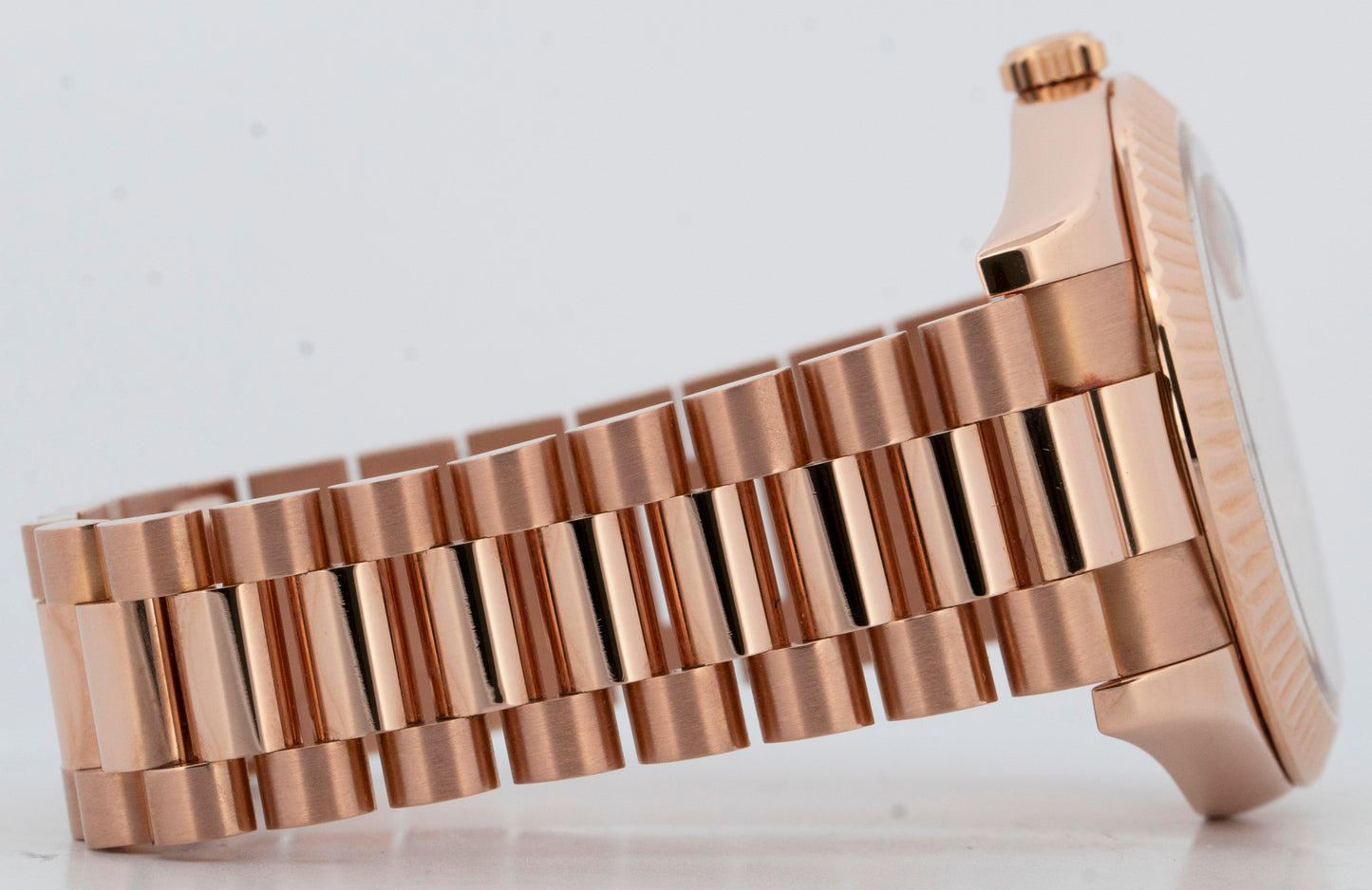 Rolex Day-Date II 41mm President Pink Concentric Roman 18K Rose Gold 218235 BOX