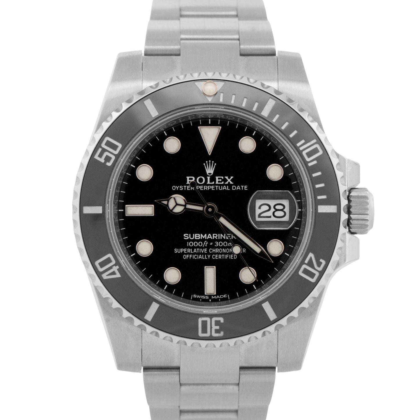 NEW CARD 2020 PAPERS Rolex Submariner Date BLACK Steel 40mm 116610 LN Watch BOX