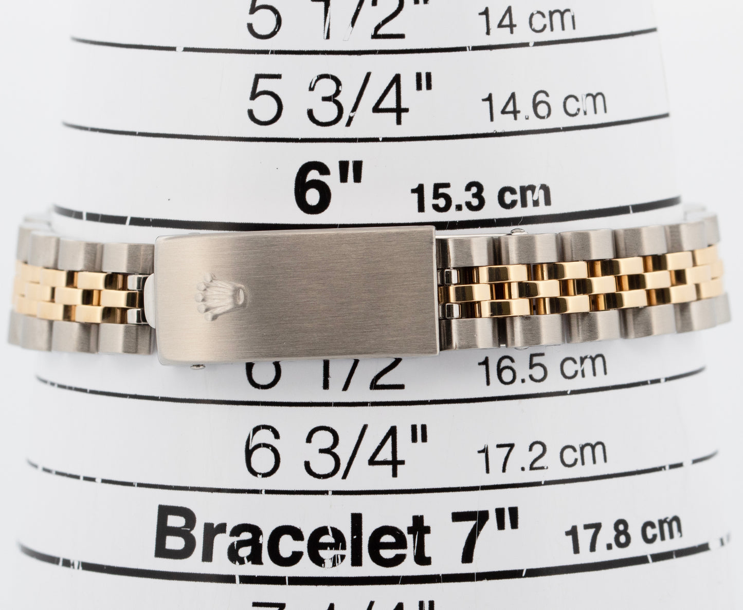 Ladies Rolex DateJust 26mm White TIFFANY 18K Gold Steel JUBILEE Fluted 69173