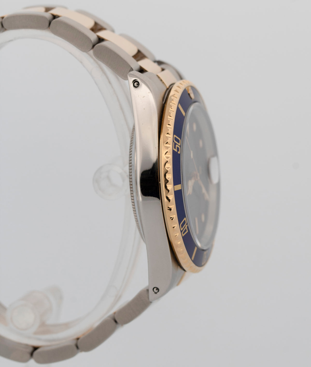Rolex Submariner Date 16803 Blue Two-Tone 18K Yellow Gold Steel 40mm Watch