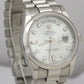PAPERS Rolex Day-Date Presidential 36mm DIAMOND 950 Platinum Watch 118206 BOX