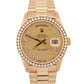 Rolex Day-Date President DIAMOND CHAMPAGNE 36mm 18K Yellow Gold 18238 Watch