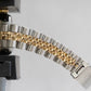 Ladies Rolex DateJust 26mm White TIFFANY 18K Gold Steel JUBILEE Fluted 69173