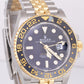 2023 NEW PAPERS Rolex GMT-Master II Two-Tone Gold JUBILEE 40mm 126713 GRNR BOX