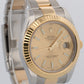 2024 RSC Rolex Datejust II CHAMPAGNE 18K Gold Stainless OYSTER 41mm 116333 BOX