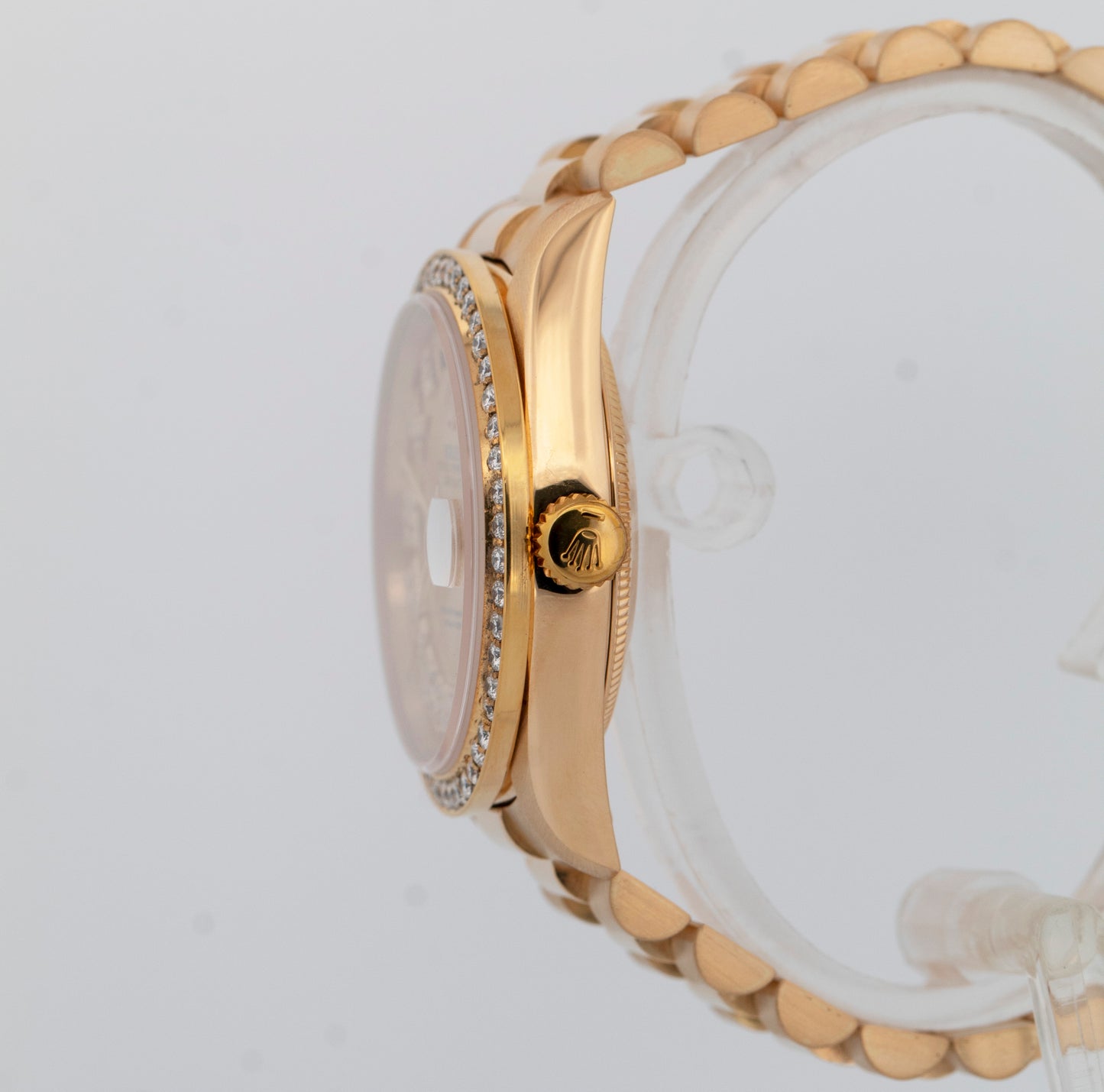 Rolex Day-Date President DIAMOND CHAMPAGNE 36mm 18K Yellow Gold 18238 Watch