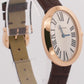 2022 PAPERS Cartier Baignoire SILVER 18K Rose Gold Quartz 23mm 3064 W8000007