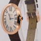 2022 PAPERS Cartier Baignoire SILVER 18K Rose Gold Quartz 23mm 3064 W8000007