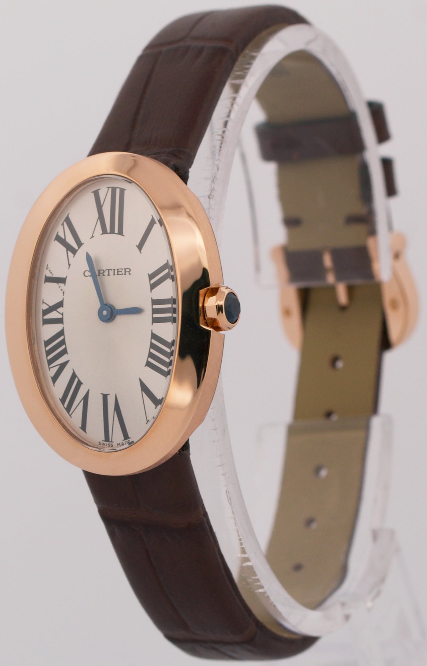 2022 PAPERS Cartier Baignoire SILVER 18K Rose Gold Quartz 23mm 3064 W8000007