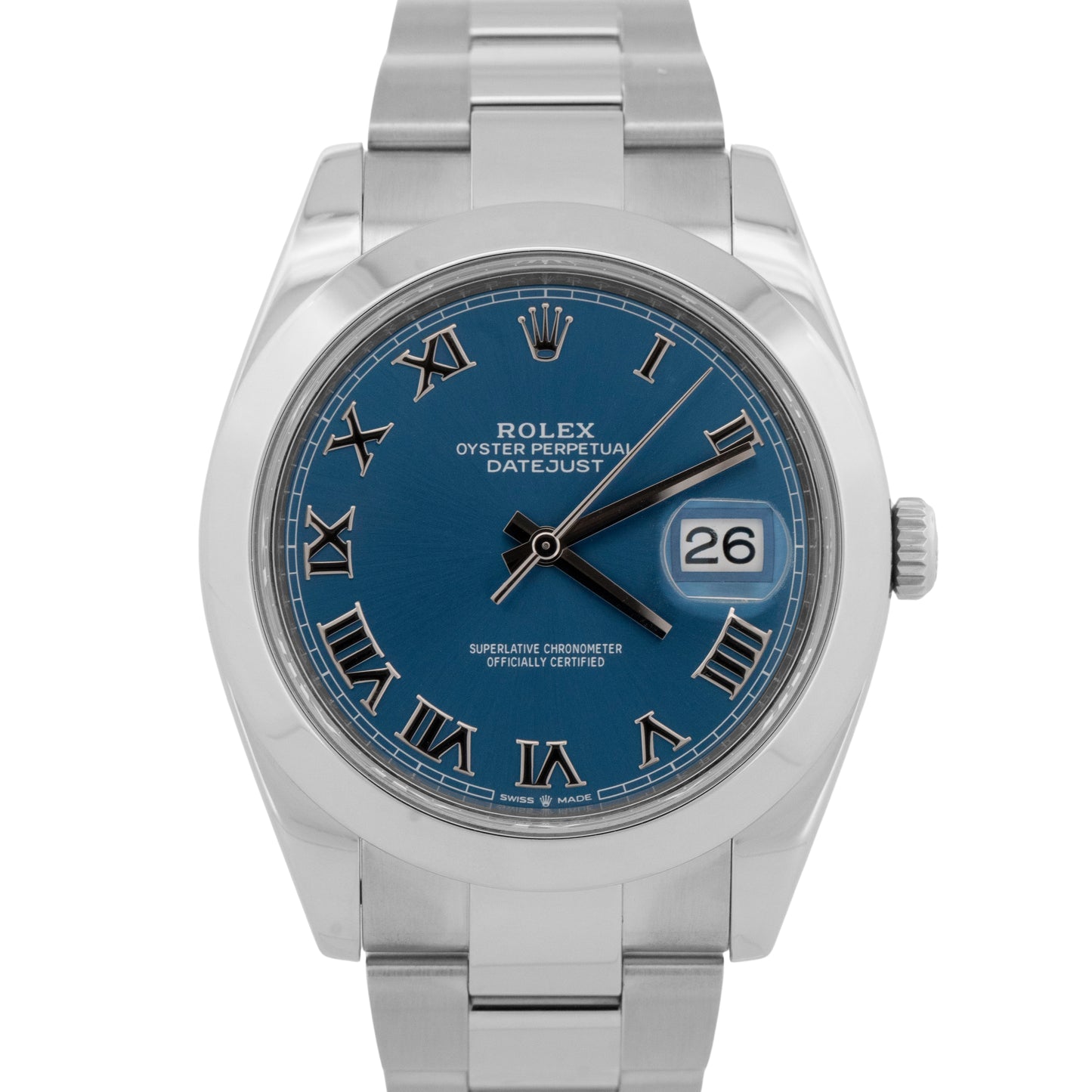 2020 PAPERS Rolex DateJust 41 AZZURRO BLUE Steel 41mm 126300 Watch BOX