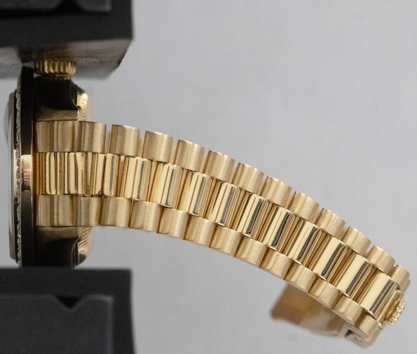 Rolex DateJust President 26mm Champagne DIAMOND BEZEL 18K Yellow Gold 69178 BOX