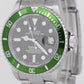 UNPOLISHED FLAT 4 Rolex Submariner Date KERMIT Stainless Watch 16610 LV BOX