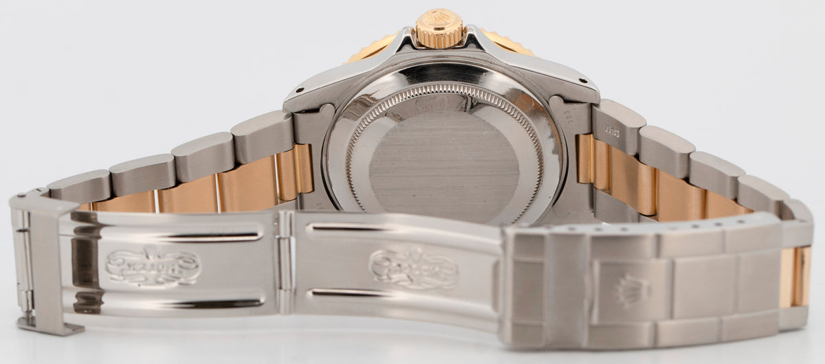 Rolex Submariner Date 16803 Blue Two-Tone 18K Yellow Gold Steel 40mm Watch