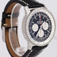 NEW STICKERED Breitling Navitimer B01 Chronograph Black Steel 46mm AB0127 Watch