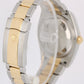 Rolex Datejust Two-Tone 18k Gold Steel Chocolate Arabic 36mm 116233 Fluted Watch