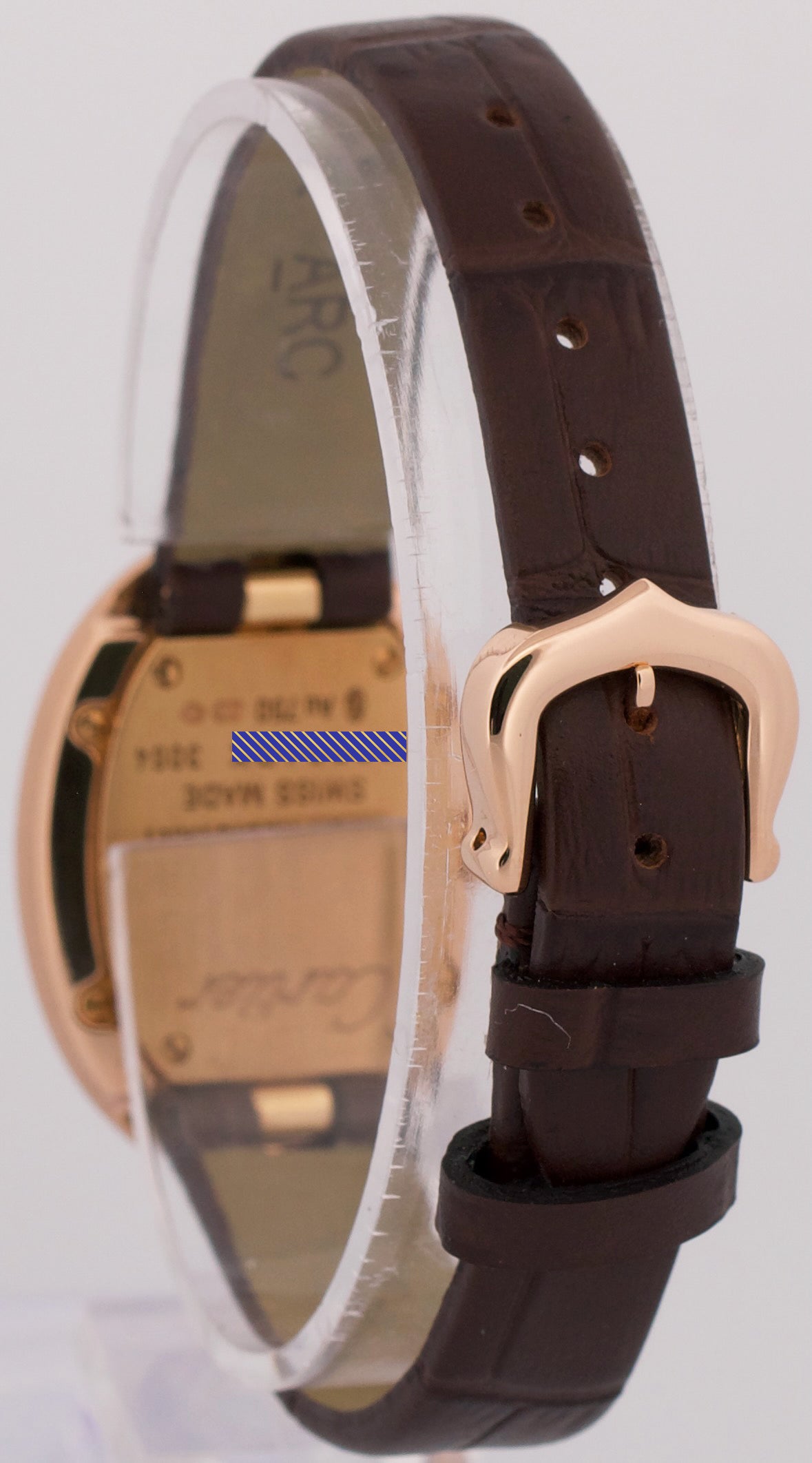 2022 PAPERS Cartier Baignoire SILVER 18K Rose Gold Quartz 23mm 3064 W8000007