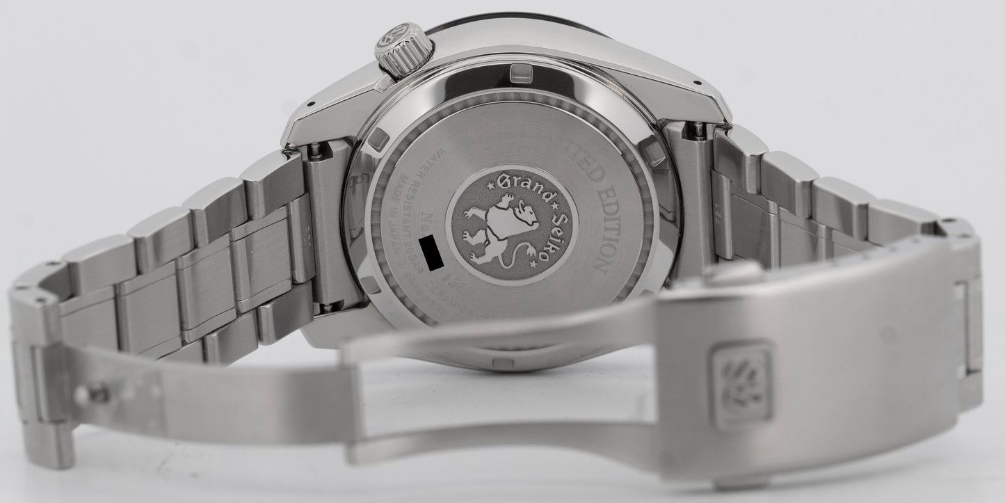 2025 PAPERS Grand Seiko Sport GMT Stainless Steel RED 40mm Watch SBGE305G BOX