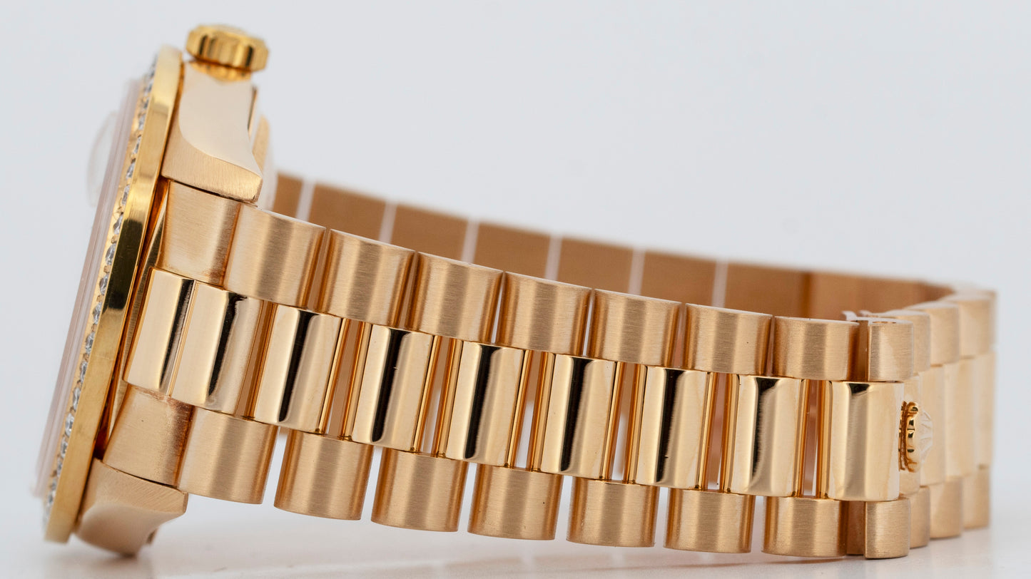 Rolex Day-Date President DIAMOND CHAMPAGNE 36mm 18K Yellow Gold 18238 Watch