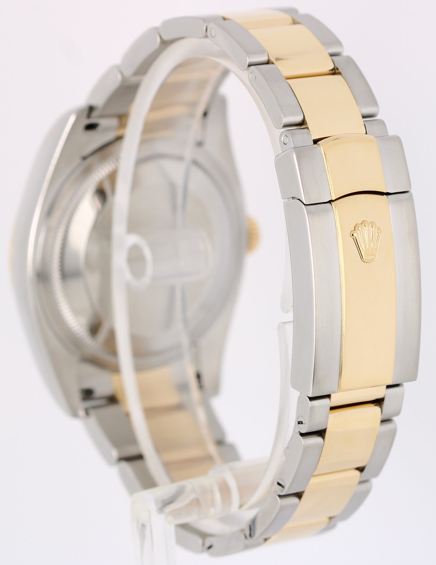 Rolex Datejust Two-Tone 18k Gold Steel Chocolate Arabic 36mm 116233 Fluted Watch
