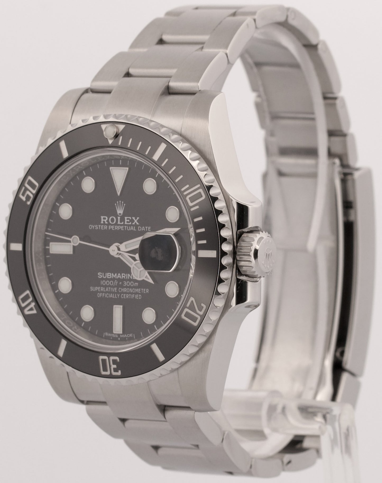 2017 Rolex Submariner Date 116610 LN Black Stainless Steel 40mm Watch Box Papers