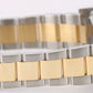 Rolex Datejust Two-Tone 18k Gold Steel Chocolate Arabic 36mm 116233 Fluted Watch