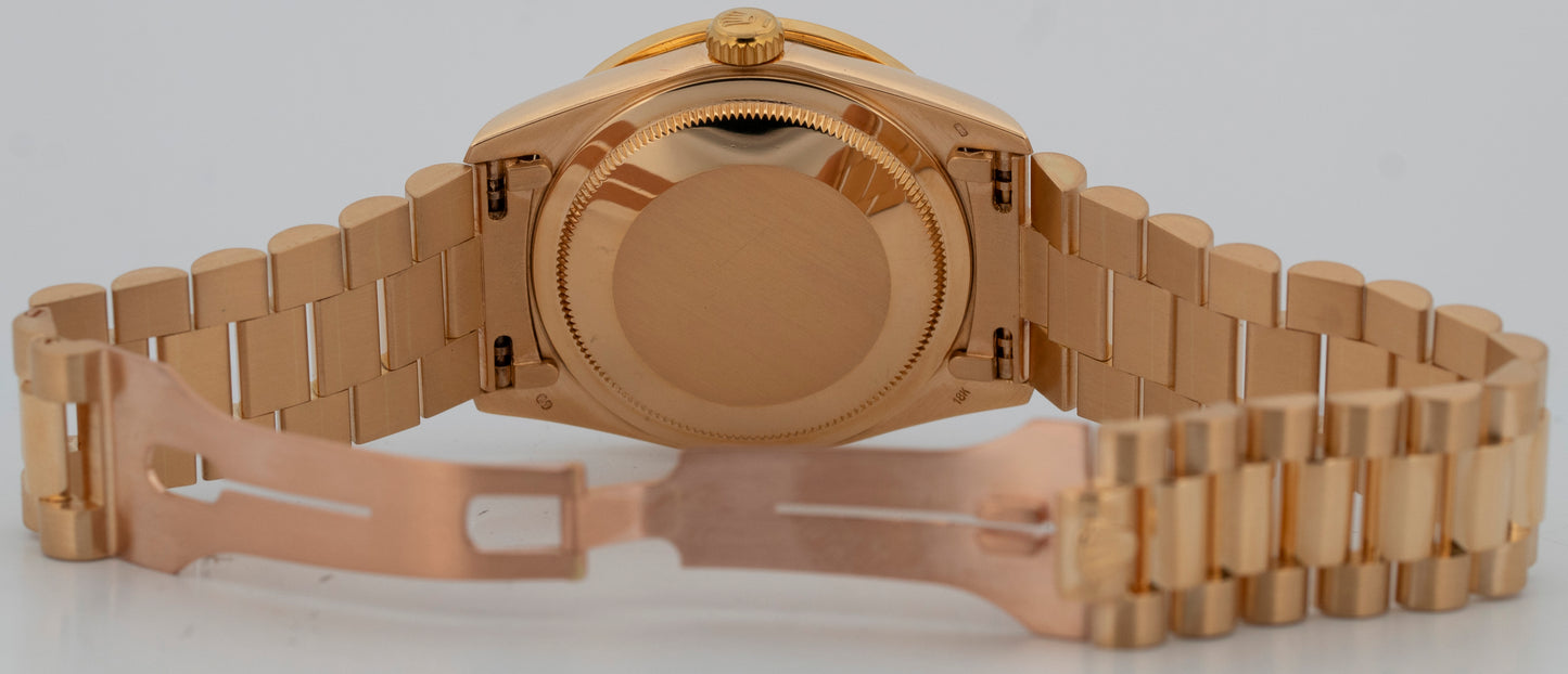 Rolex Day-Date President DIAMOND CHAMPAGNE 36mm 18K Yellow Gold 18238 Watch