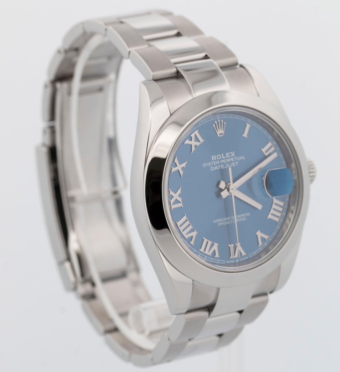 2020 PAPERS Rolex DateJust 41 AZZURRO BLUE Steel 41mm 126300 Watch BOX