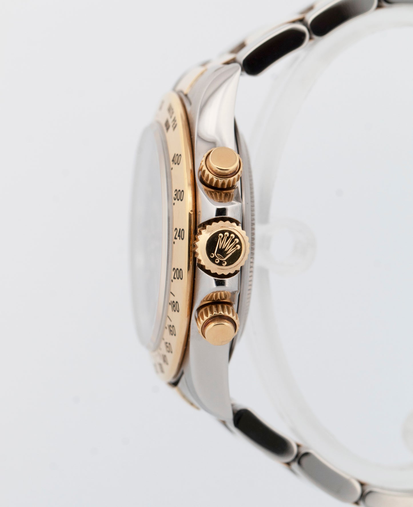 Rolex Daytona Cosmograph Black Two-Tone 18K Yellow Gold Steel Watch 16523