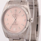 NEW STICKERED 2024 Rolex Oyster Perpetual SALMON Pink Stainless 34mm 114210 BOX