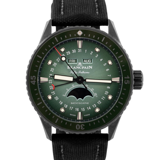 2024 PAPERS Fifty Fathoms Bathyscaphe Quantième Complet 43mm 5054 0153 B52A BOX