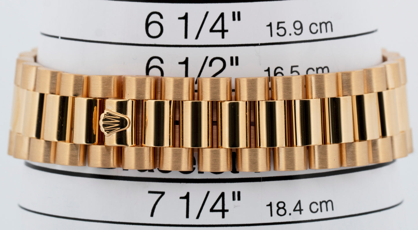 Rolex Day-Date President DIAMOND CHAMPAGNE 36mm 18K Yellow Gold 18238 Watch